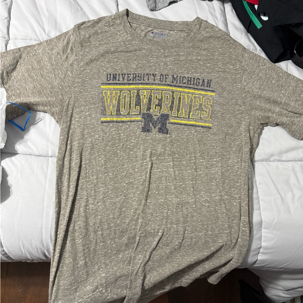 University of Michigan Wolverines Gray T-Shirt